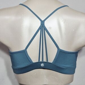 XL X-LARGE Champion‎ N9834 Strappy Wire Free Sports Bra Blue Green